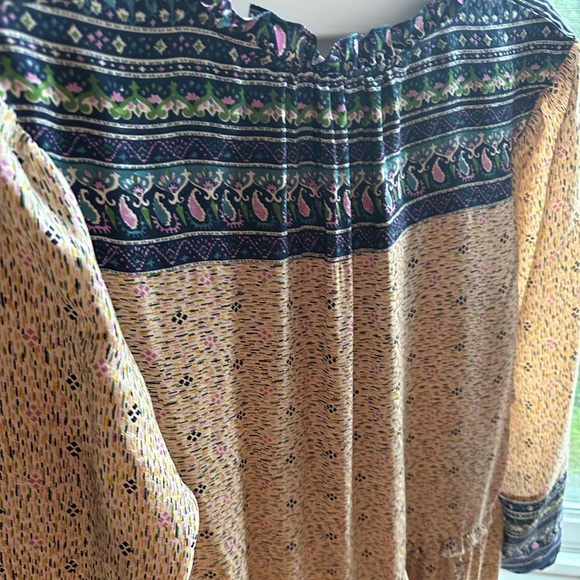 VERONICA BEARD BOHO FLORAL SILK MINI DRESS SIZE 4 - Picture 5 of 13